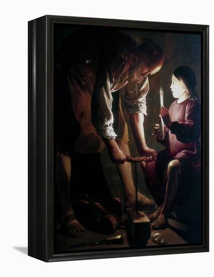 St Joseph the Carpenter, C1640-Georges de La Tour-Framed Premier Image Canvas