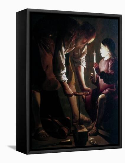 St Joseph the Carpenter, C1640-Georges de La Tour-Framed Premier Image Canvas