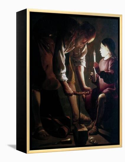 St Joseph the Carpenter, C1640-Georges de La Tour-Framed Premier Image Canvas