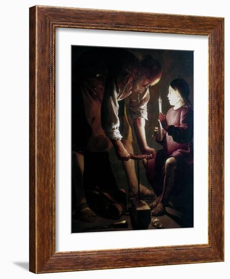 St Joseph the Carpenter, C1640-Georges de La Tour-Framed Giclee Print