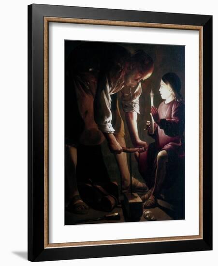 St Joseph the Carpenter, C1640-Georges de La Tour-Framed Giclee Print