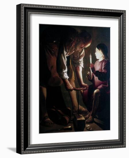 St Joseph the Carpenter, C1640-Georges de La Tour-Framed Giclee Print