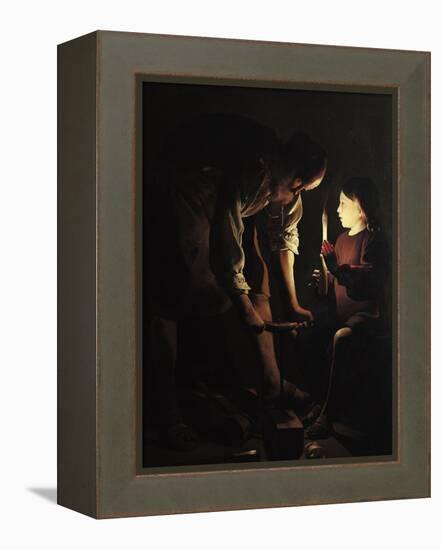 St. Joseph, the Carpenter, circa 1640-Georges de La Tour-Framed Premier Image Canvas