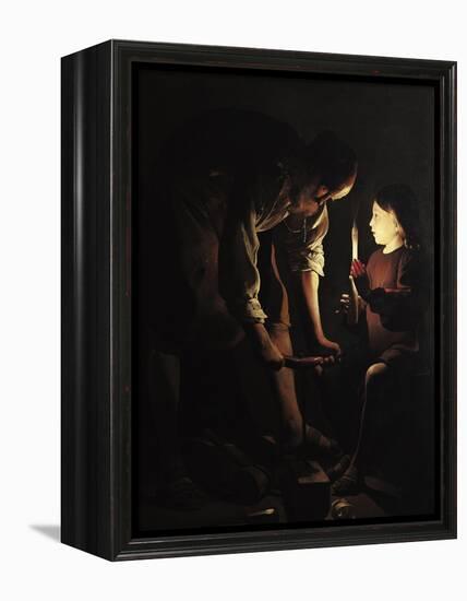 St. Joseph, the Carpenter, circa 1640-Georges de La Tour-Framed Premier Image Canvas