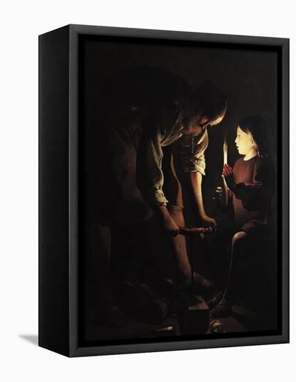 St. Joseph, the Carpenter, circa 1640-Georges de La Tour-Framed Premier Image Canvas