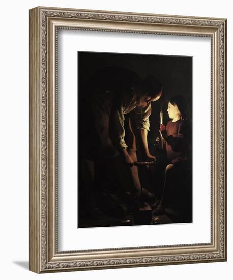 St. Joseph, the Carpenter, circa 1640-Georges de La Tour-Framed Giclee Print