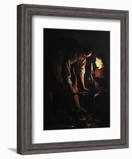 St. Joseph, the Carpenter, circa 1640-Georges de La Tour-Framed Giclee Print