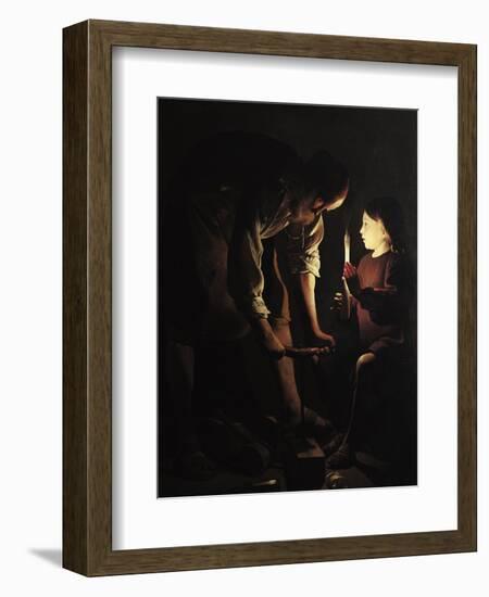 St. Joseph, the Carpenter, circa 1640-Georges de La Tour-Framed Giclee Print