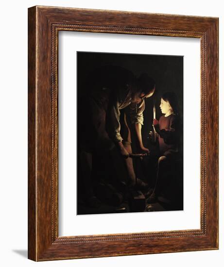 St. Joseph, the Carpenter, circa 1640-Georges de La Tour-Framed Giclee Print