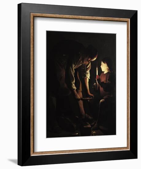 St. Joseph, the Carpenter, circa 1640-Georges de La Tour-Framed Giclee Print