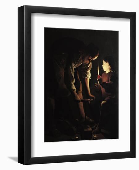 St. Joseph, the Carpenter, circa 1640-Georges de La Tour-Framed Giclee Print