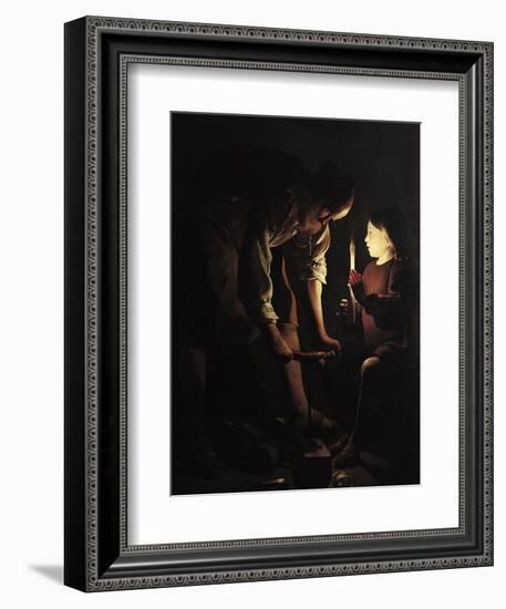 St. Joseph, the Carpenter, circa 1640-Georges de La Tour-Framed Giclee Print