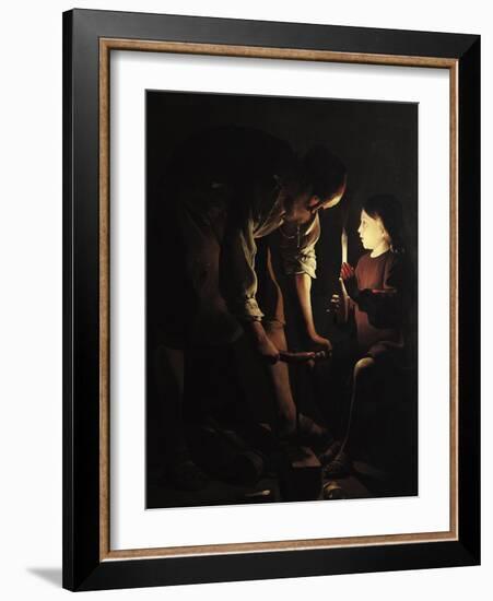 St. Joseph, the Carpenter, circa 1640-Georges de La Tour-Framed Giclee Print