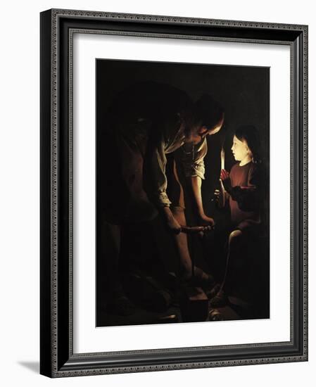 St. Joseph, the Carpenter, circa 1640-Georges de La Tour-Framed Giclee Print