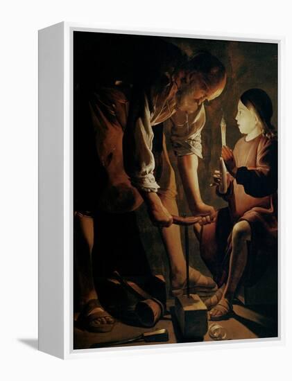 St. Joseph, the Carpenter-Georges de La Tour-Framed Premier Image Canvas