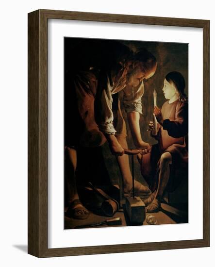 St. Joseph, the Carpenter-Georges de La Tour-Framed Giclee Print