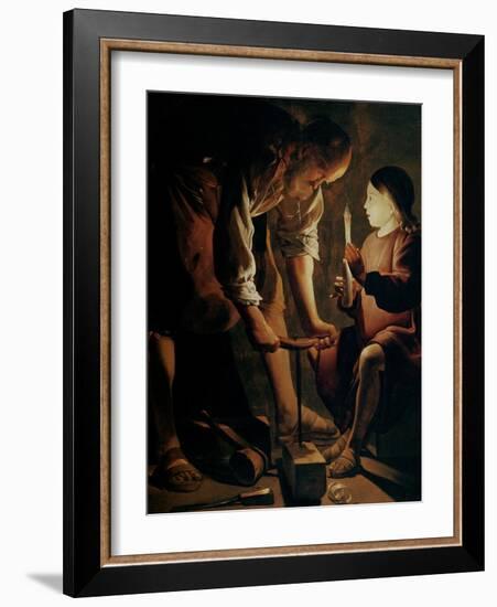 St. Joseph, the Carpenter-Georges de La Tour-Framed Giclee Print