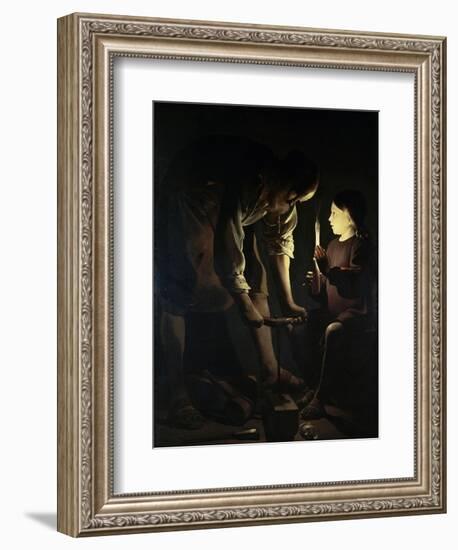 St. Joseph the Carpenter-Georges de La Tour-Framed Giclee Print