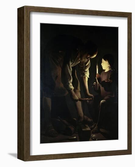 St. Joseph the Carpenter-Georges de La Tour-Framed Giclee Print