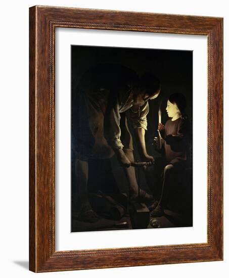 St. Joseph the Carpenter-Georges de La Tour-Framed Giclee Print
