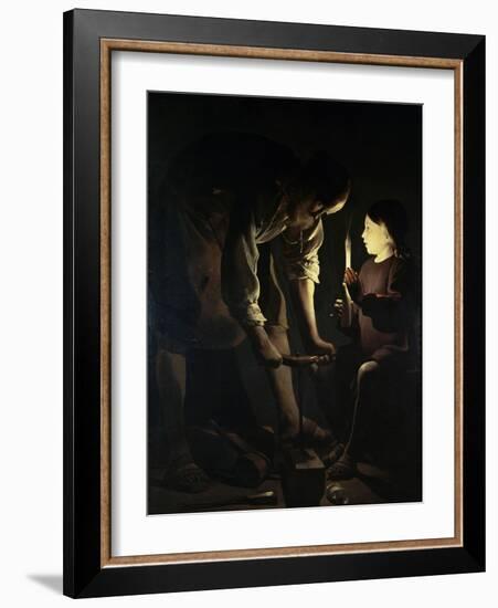 St. Joseph the Carpenter-Georges de La Tour-Framed Giclee Print