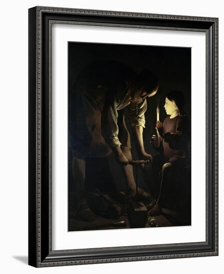 St. Joseph the Carpenter-Georges de La Tour-Framed Giclee Print