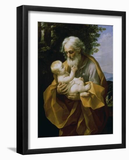 St. Joseph with the Jesus Child-Guido Reni-Framed Giclee Print