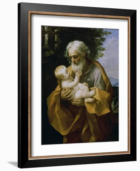 St. Joseph with the Jesus Child-Guido Reni-Framed Giclee Print