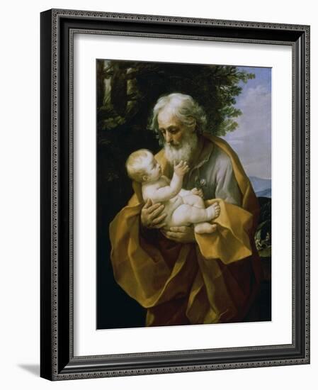 St. Joseph with the Jesus Child-Guido Reni-Framed Giclee Print