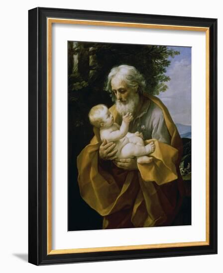 St. Joseph with the Jesus Child-Guido Reni-Framed Giclee Print