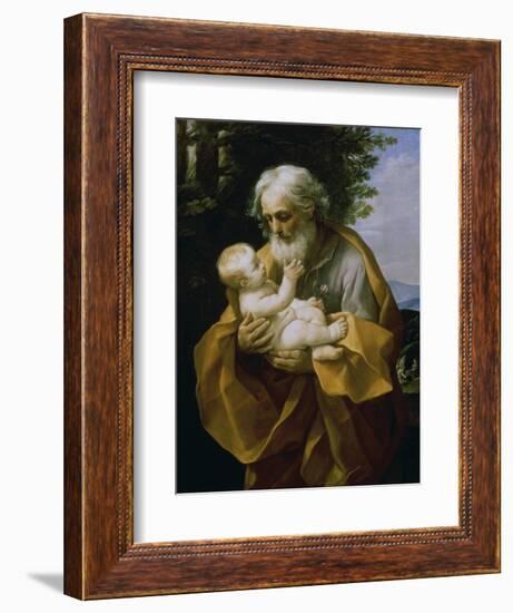 St. Joseph with the Jesus Child-Guido Reni-Framed Giclee Print