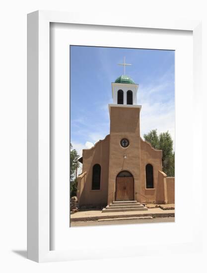 St. Josephs Church and Shrine, Cerrillos, Old Mining Town, Turquoise Trail, New Mexico, Usa-Wendy Connett-Framed Photographic Print