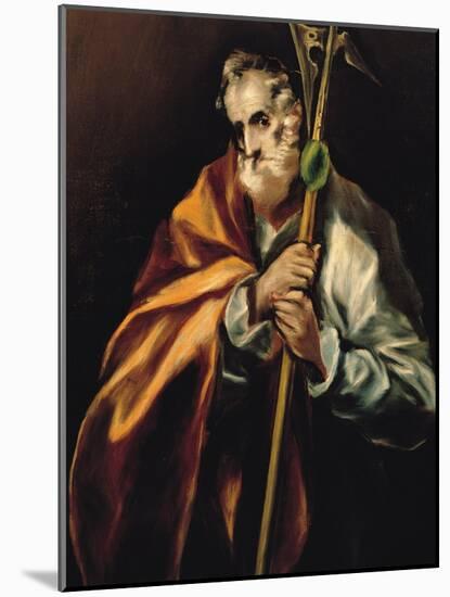 St. Jude Thaddeus, 1606-El Greco-Mounted Giclee Print