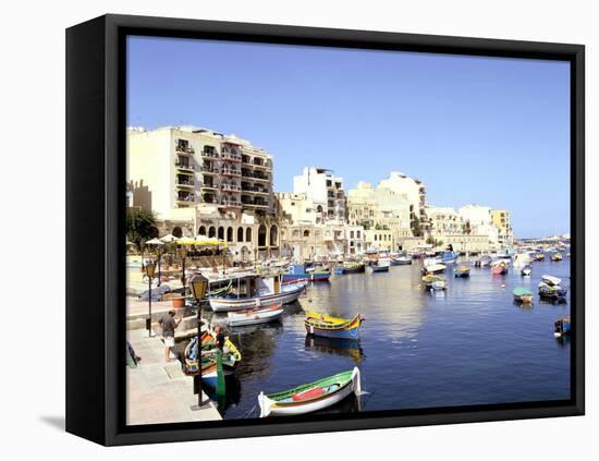 St Julians Bay, Malta-Peter Thompson-Framed Premier Image Canvas