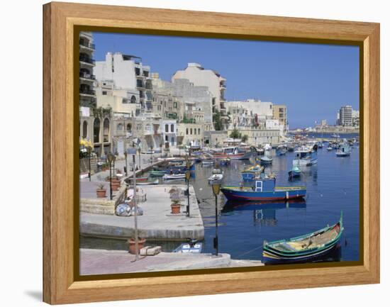 St Julians Bay, Malta-Peter Thompson-Framed Premier Image Canvas