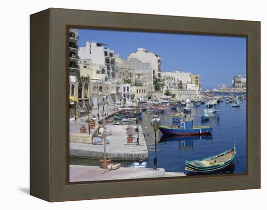 St Julians Bay, Malta-Peter Thompson-Framed Premier Image Canvas