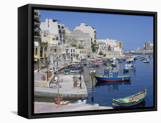 St Julians Bay, Malta-Peter Thompson-Framed Premier Image Canvas