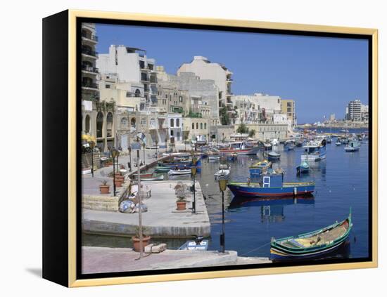 St Julians Bay, Malta-Peter Thompson-Framed Premier Image Canvas