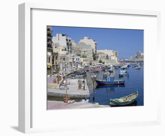 St Julians Bay, Malta-Peter Thompson-Framed Photographic Print