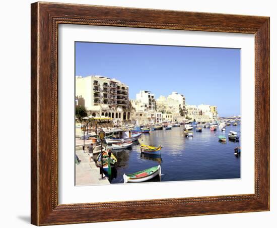 St Julians Bay, Malta-Peter Thompson-Framed Photographic Print