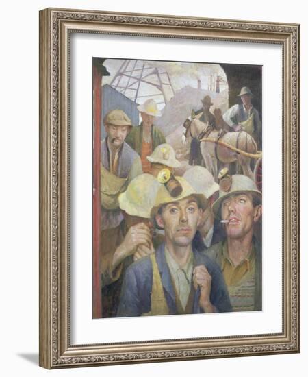 St. Just Tin Miner, 1935-Harold Harvey-Framed Giclee Print