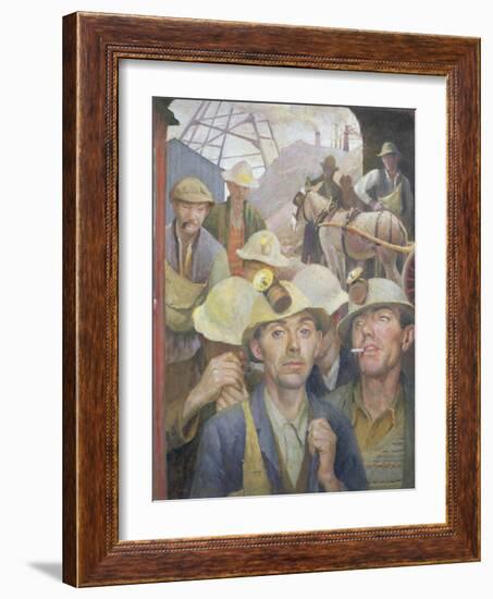 St. Just Tin Miner, 1935-Harold Harvey-Framed Giclee Print