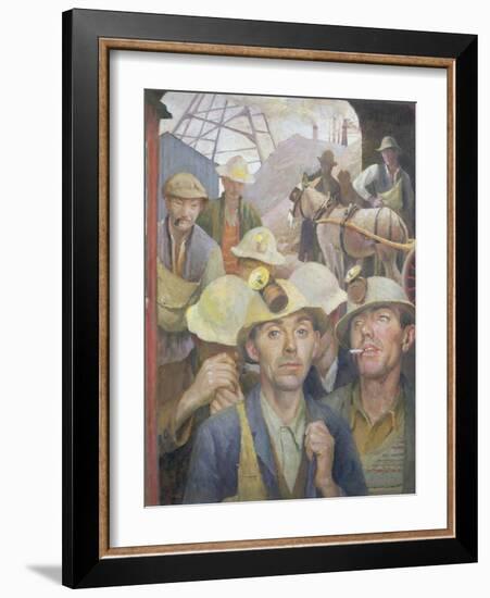 St. Just Tin Miner, 1935-Harold Harvey-Framed Giclee Print