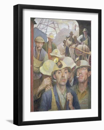 St. Just Tin Miner, 1935-Harold Harvey-Framed Giclee Print