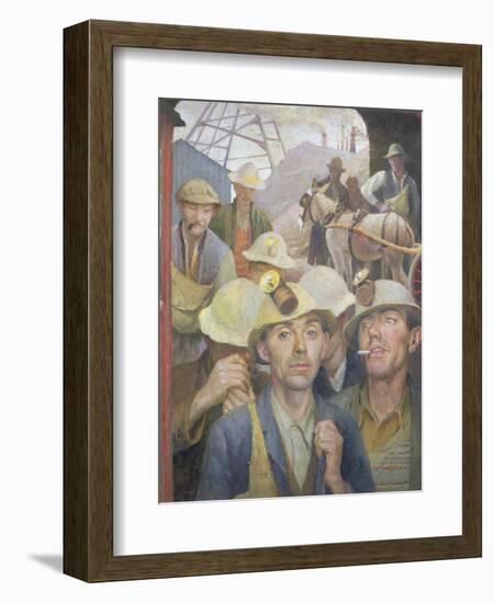 St. Just Tin Miner, 1935-Harold Harvey-Framed Giclee Print