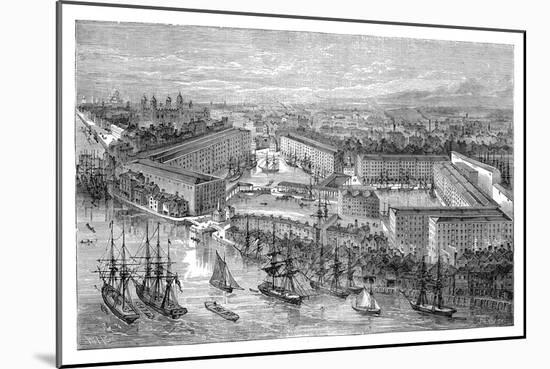 St Katherine's Docks, London, Late 19th Century-null-Mounted Giclee Print