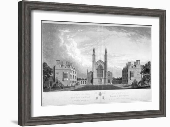 St Katherine's Hospital, Regent's Park, London, 1827-G Reeve-Framed Giclee Print