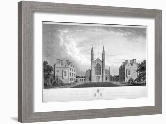 St Katherine's Hospital, Regent's Park, London, 1827-G Reeve-Framed Giclee Print