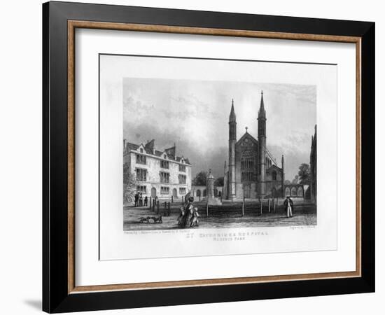 St Katherine's Hospital, Regent's Park, London, 19th Century-J Woods-Framed Giclee Print