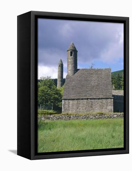 St. Kevin's Church, Glendalough, County Wicklow, Ireland-Fraser Hall-Framed Premier Image Canvas